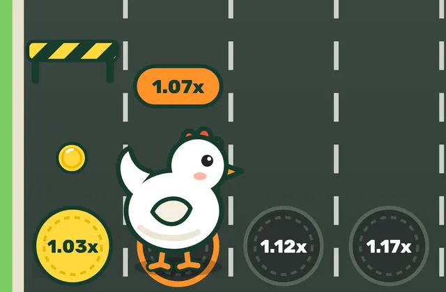 Курка Chicken Road із золотим яйцем на дорозі
