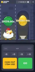 Мініатюра: Мобільна версія Chicken Road: курка біля золотого яйця